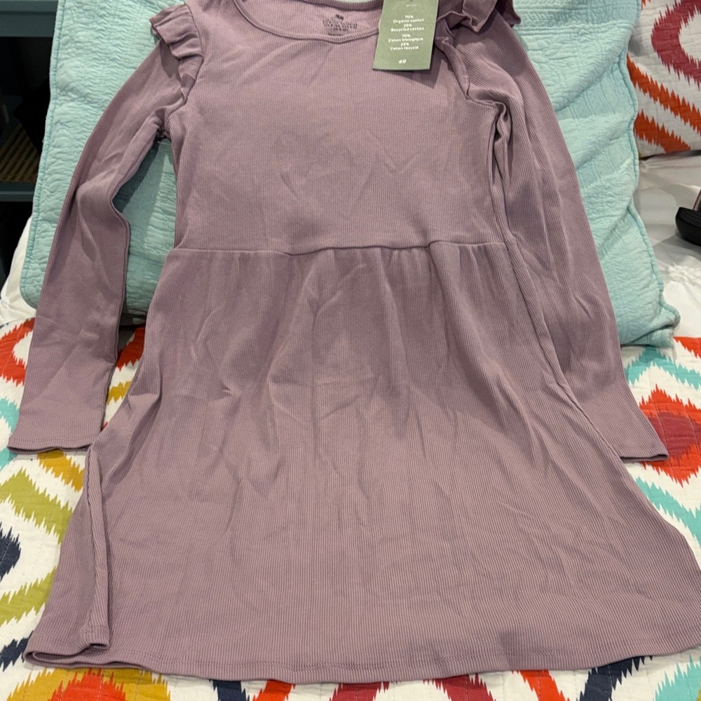 H&M Lavender Long Sleeve Dress
